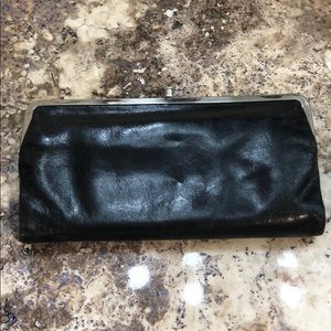 Black hobo magnetic wallet
